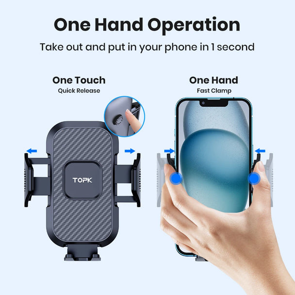 Mobile phone holder for car dashboard