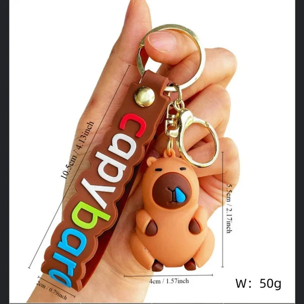 Capybara Car Keychain Accessory