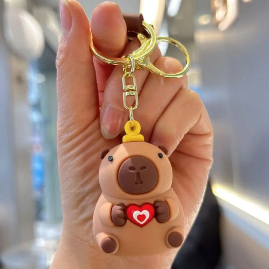 Cute Capybara Car Keychain