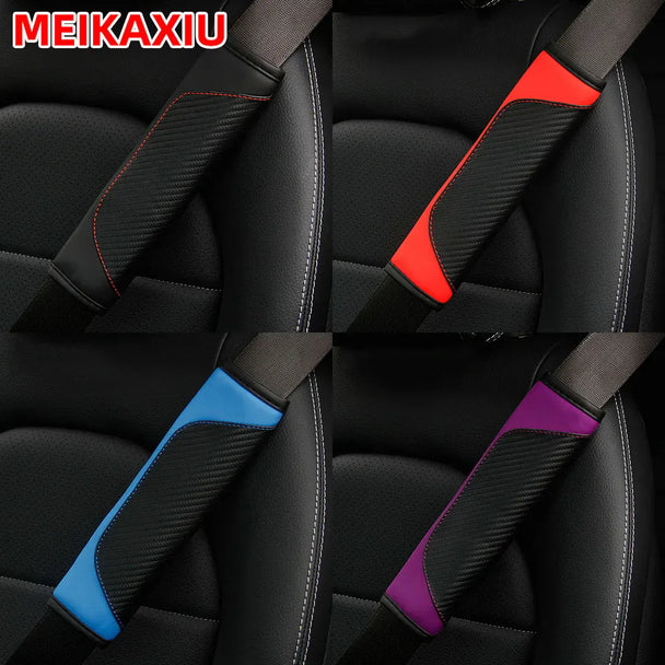 Leather Car Seat Belt Safety Cover For Man