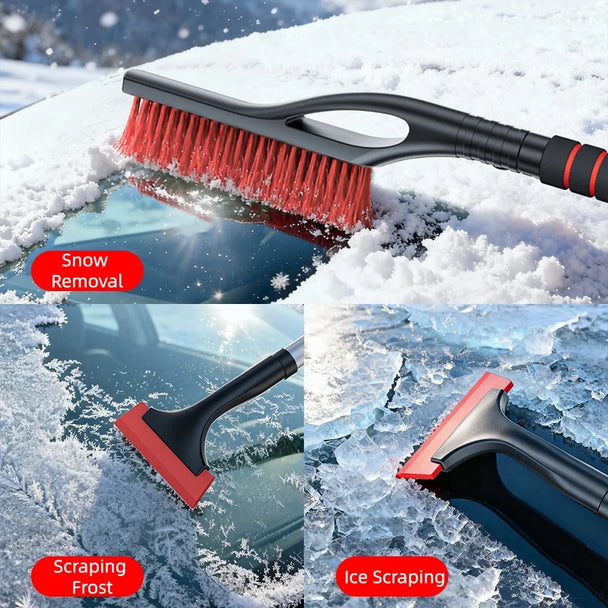 long car snow brush