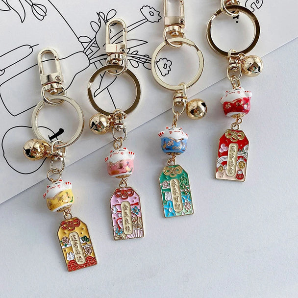 Lucky Cat Keychain For Car Gift