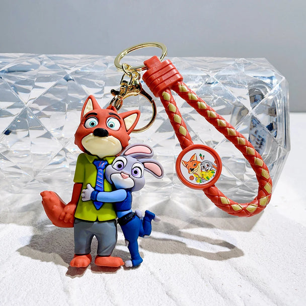 Zootopia Keychain For Car | Disney Movie Character Key Ring