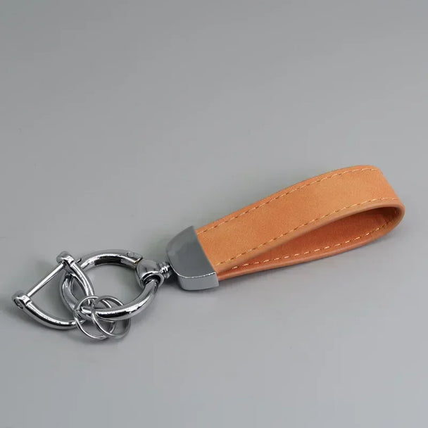 Leather Car Keychain for Men and Women