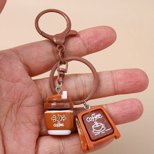 Cute Keychain Coffee For Car