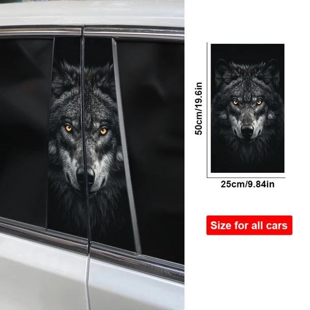 Auto Car Stickers 3D Wolf