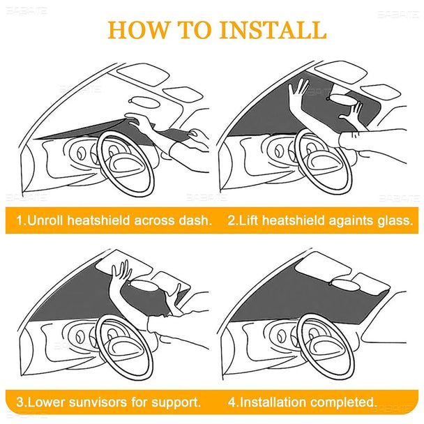 Kawaii Kuromi-S Car Sunshade Front Windows