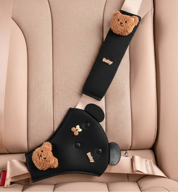 Kid'S Seat Belt Cover Pad, Neck & Abdomen Cushion For Child