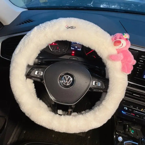 Cartoon Doll Soft Steering Wheel Cover