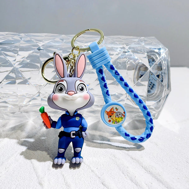 Zootopia Keychain For Car | Disney Movie Character Key Ring