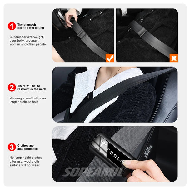 Tesla Seat Belt Clip – Premium Safety Restraint Solution