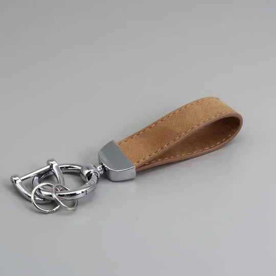 Leather Car Keychain for Men and Women