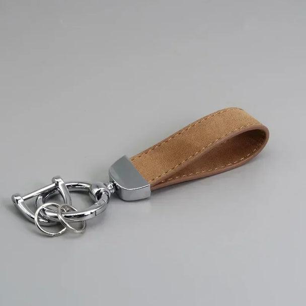 Leather Car Keychain for Men and Women