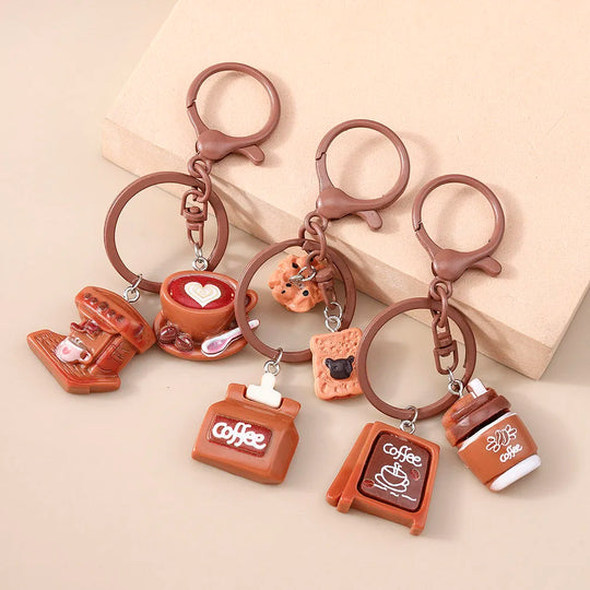 Cute Keychain Coffee For Car