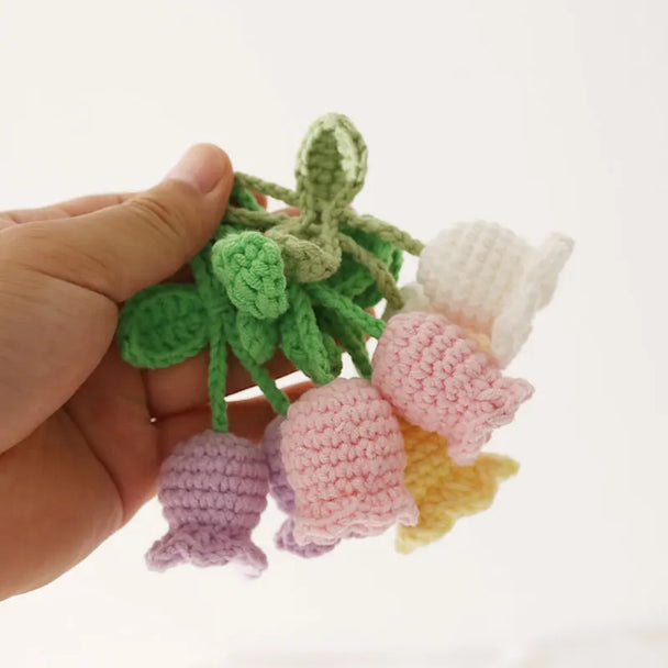 Crochet Flowers Hanging Car Accessories