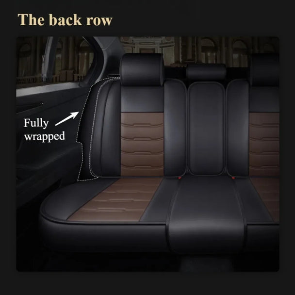 Car Seat Cover Brown and Black