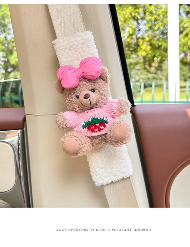 Cute Bear Car Seat Belt Shoulder Cover