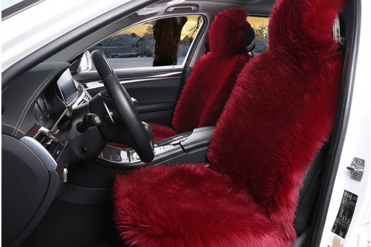 Luxurious Sheepskin Car Seat Cover – Premium Wool-Inspired Comfort for Every Journey