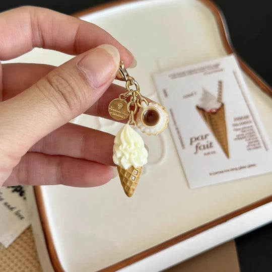 Food Toys Car Keychain Accessories Gift