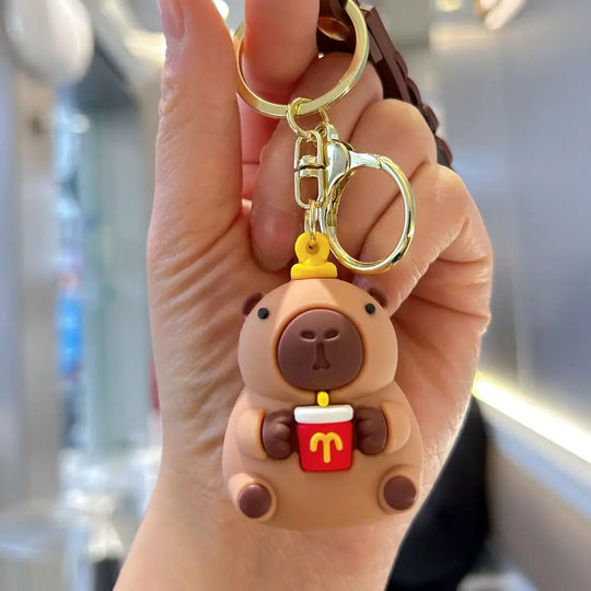 Cute Capybara Car Keychain
