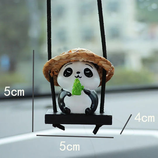Cute Panda Car Mirror Hanging Accessories