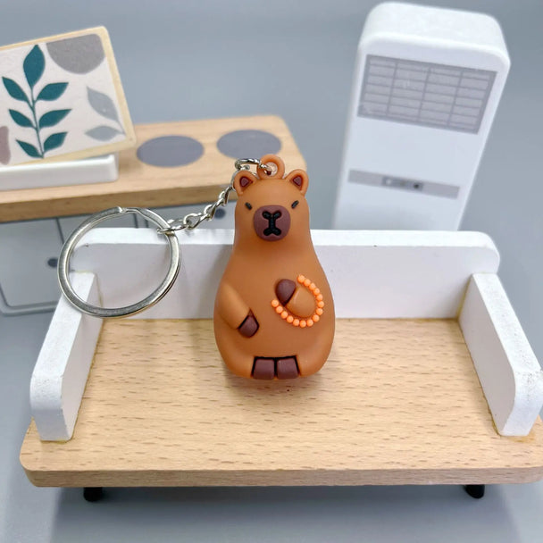 Cute Capybara Car Keychain