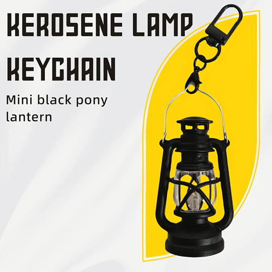 Vintage Candle Lamp Keychain Car Accessories