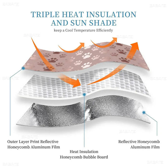 Kawaii Kuromi-S Car Sunshade Front Windows