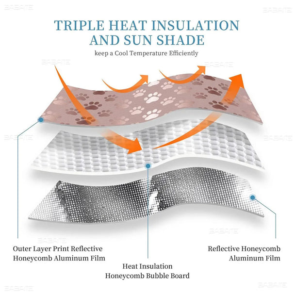 Kawaii Kuromi-S Car Sunshade Front Windows