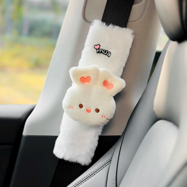 1pc Cute Cartoon Panda & Bear Car Seat Belt Cover