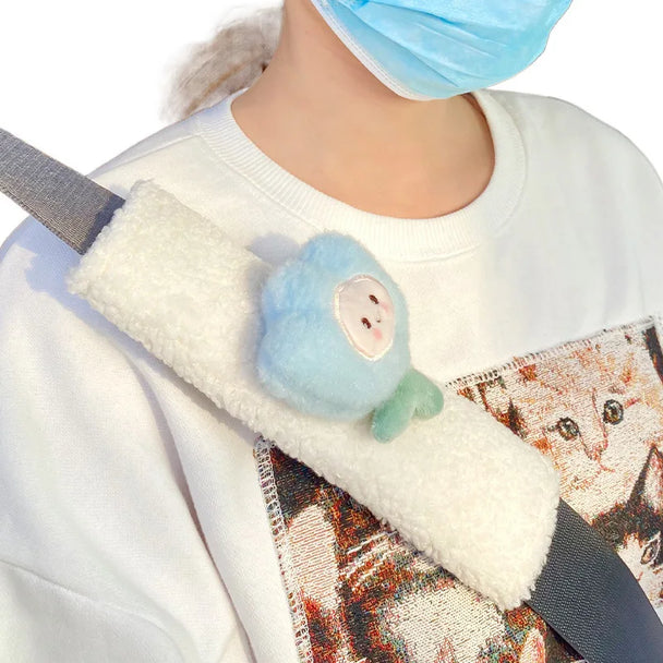 2 Cute Cartoon Car Seat Belts | Soft and Comfortable Car Belts