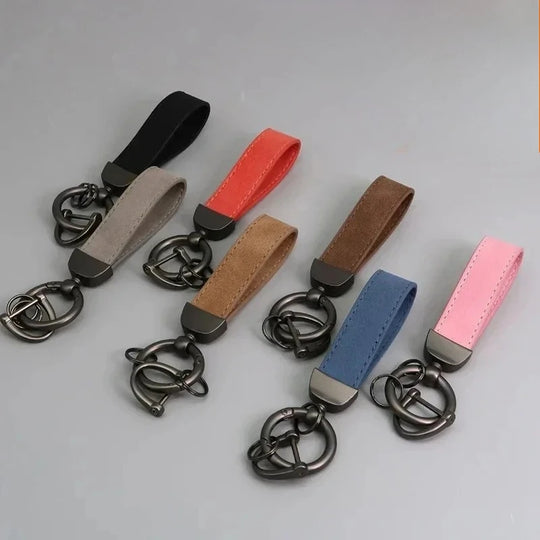 Leather Car Keychain for Men and Women