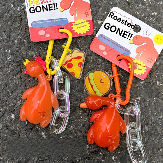 Roasted Chicken Keychain Car