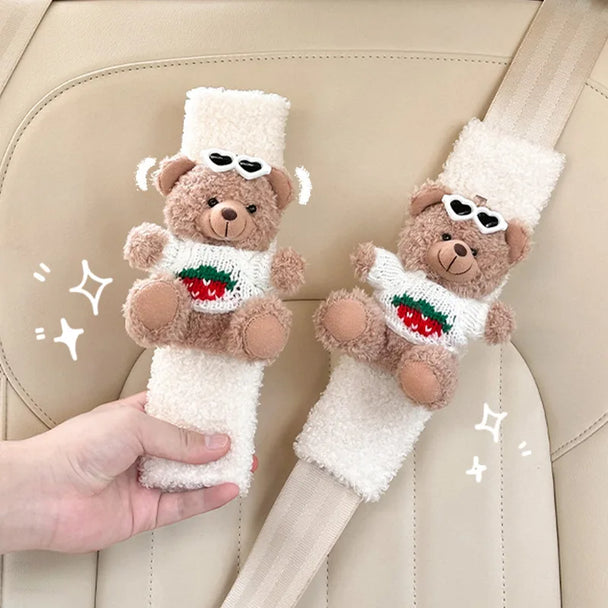 Cute Bear Car Seat Belt Shoulder Cover