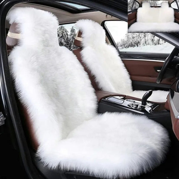 Luxurious Sheepskin Car Seat Cover – Premium Wool-Inspired Comfort for Every Journey