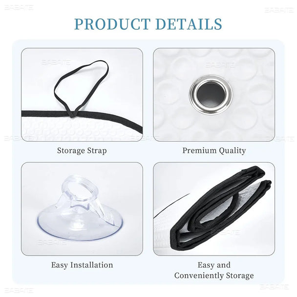 Kawaii Kuromi-S Car Sunshade Front Windows