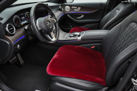 Red Car Seat Cushion – Premium Plush Automotive Comfort Solution