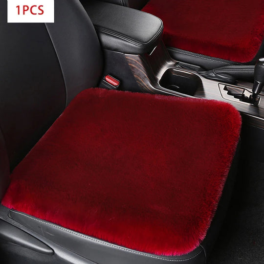 Red Car Seat Cushion – Premium Plush Automotive Comfort Solution