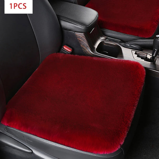 Red Car Seat Cushion – Premium Plush Automotive Comfort Solution