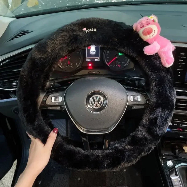 Cartoon Doll Soft Steering Wheel Cover