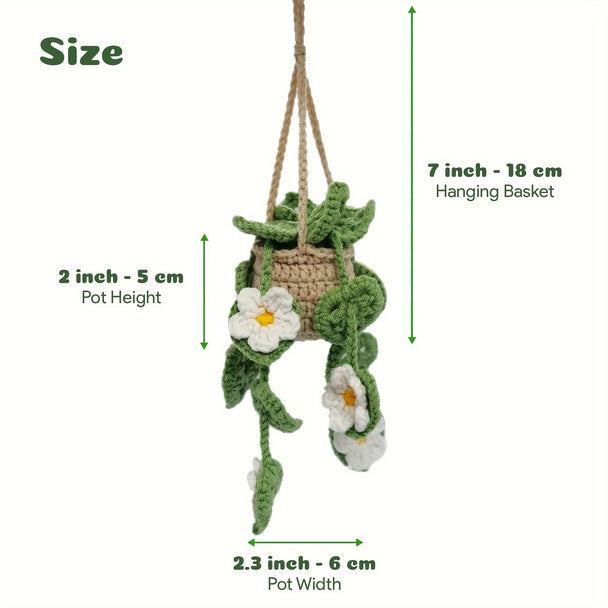 Car Hanging Crochet Basket  Accessories