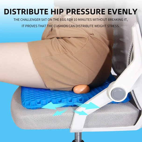 Silicone Car Seat Cushion for Ultimate Comfort and Pain Relief