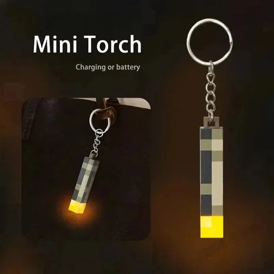 Mini Torch Light Car Keychain
