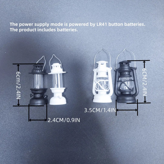 Vintage Candle Lamp Keychain Car Accessories