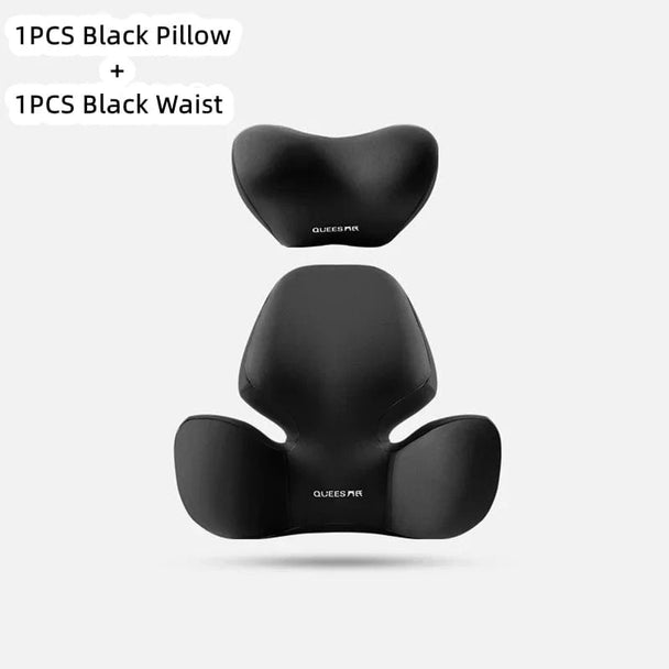 adjustable lumbar support for car 1 Set Black