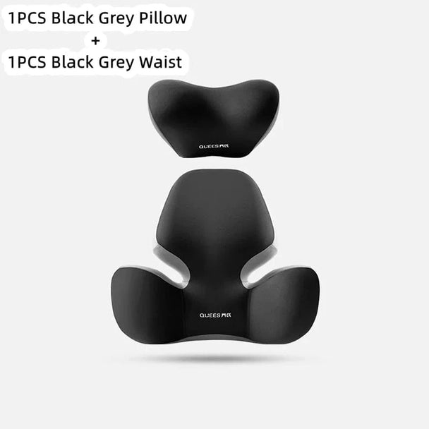 adjustable lumbar support for car seats 1 Set Black gray