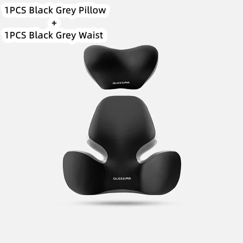 adjustable lumbar support for car seats 1 Set Black gray
