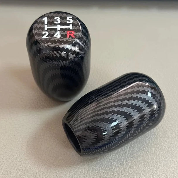 aluminum gear shift knob 1pc carbon color NEW