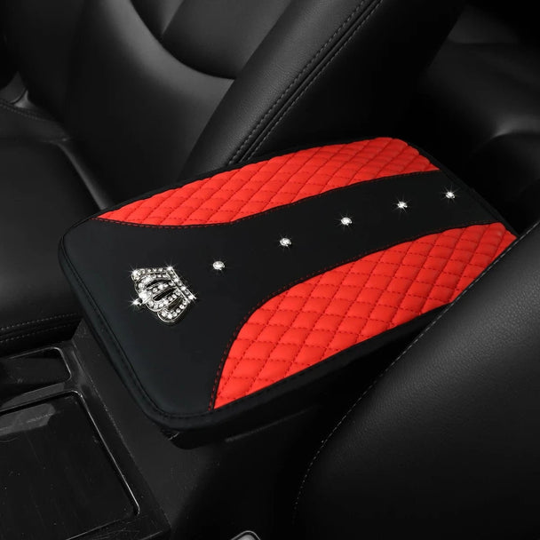 armrest covers car​ Red