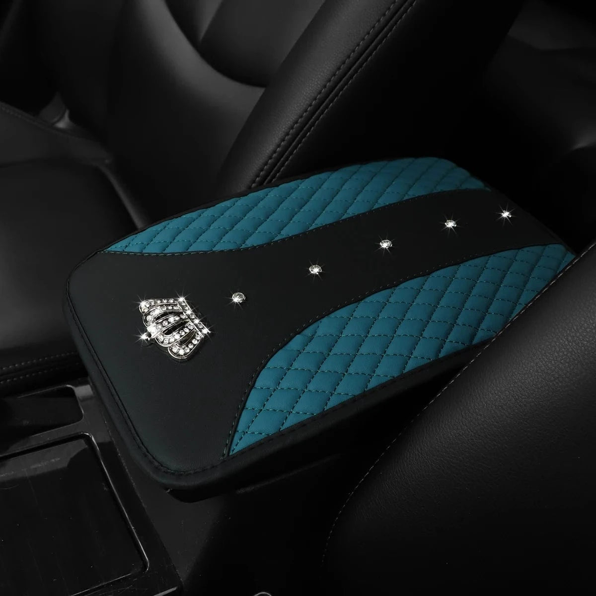 armrest for car Blackish green